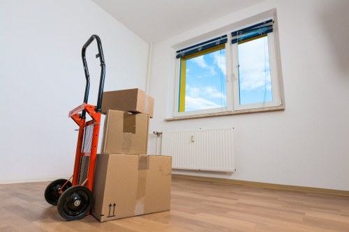 Professional waste clearance truck in Shepperton