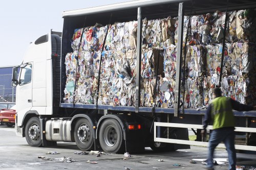 Recycling process in action at Toms Waste facility